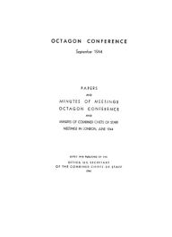 Title: The Octagon Conference: September 1944, Author: Joint History Office (U.S.)