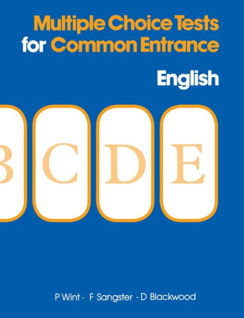 Multiple Choice Tests for Common Entrance - English by P Wint, F ...