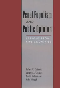 Title: Penal Populism and Public Opinion: Lessons from Five Countries, Author: Julian V. Roberts