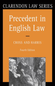 Title: Precedent in English Law, Author: Rupert Cross