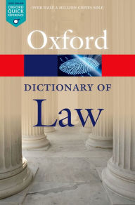 Title: A Dictionary of Law, Author: Jonathan Law