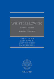 Title: Whistleblowing: Law and Practice, Author: Jeremy Lewis