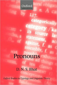 Title: Pronouns, Author: Darbhe Narayana Shankara Bhat