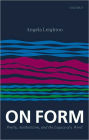 On Form : Poetry, Aestheticism, and the Legacy of a Word: Poetry, Aestheticism, and the Legacy of a Word
