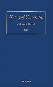 Title: History of Universities: Volume XXIII/1, Author: Mordechai Feingold