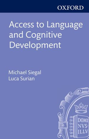 Access to Language and Cognitive Development