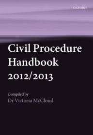 Title: Civil Procedure Handbook 2012/2013, Author: Victoria McCloud