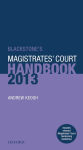 Alternative view 1 of Blackstone's Magistrates' Court Handbook 2013
