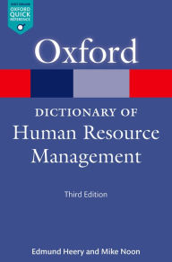 Title: A Dictionary of Human Resource Management, Author: Edmund Heery