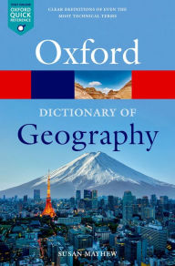 Title: A Dictionary of Geography, Author: Susan Mayhew