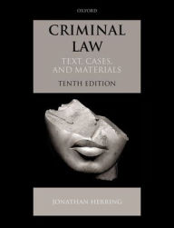 Free e-books in greek download Criminal Law: Text, Cases, and Materials  by Jonathan Herring 9780192855923