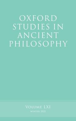 Oxford Studies in Ancient Philosophy, Volume 61