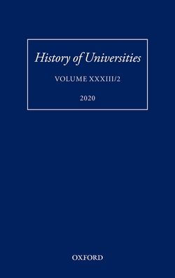 History of Universities Volume XXXIII/2