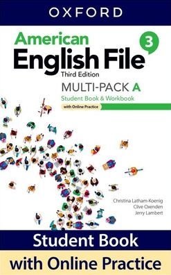 American English File Level 3 Student Book/Workbook Multi-Pack A with Online Practice