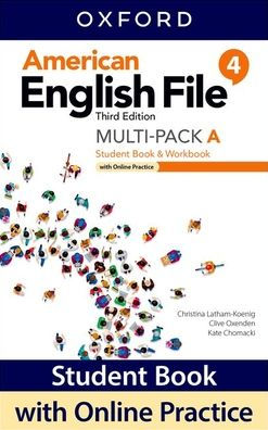 American English File Level 4 Student Book/Workbook Multi-Pack A with Online Practice