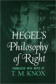 Title: Philosophy of Right, Author: G. W. F. Hegel