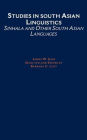 Studies in South Asian Linguistics: Sinhala and Other South Asian Languages