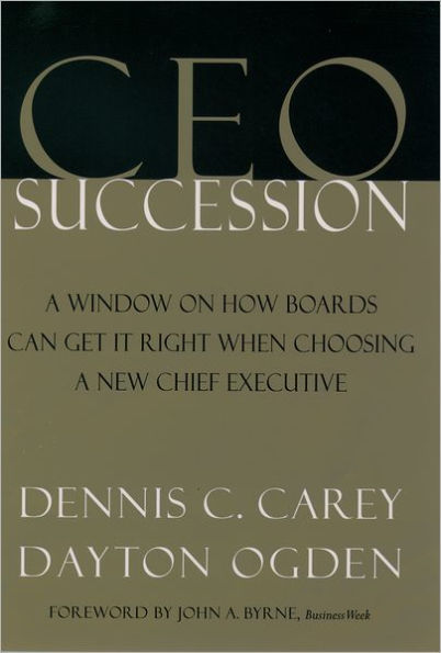 CEO Succession / Edition 1