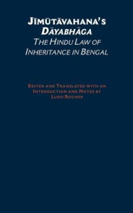 Title: Jimutavahana's Dayabhaga: The Hindu Law of Inheritance in Bengal, Author: Oxford University Press