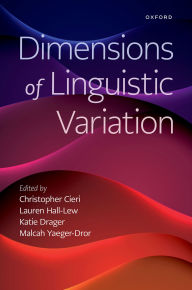 Title: Dimensions of Linguistic Variation, Author: Christopher Cieri