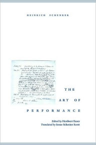 Title: The Art of Performance, Author: Heinrich Schenker