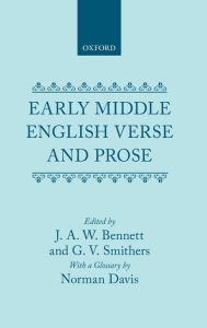 Title: Early Middle English Verse and Prose, Author: Oxford University Press