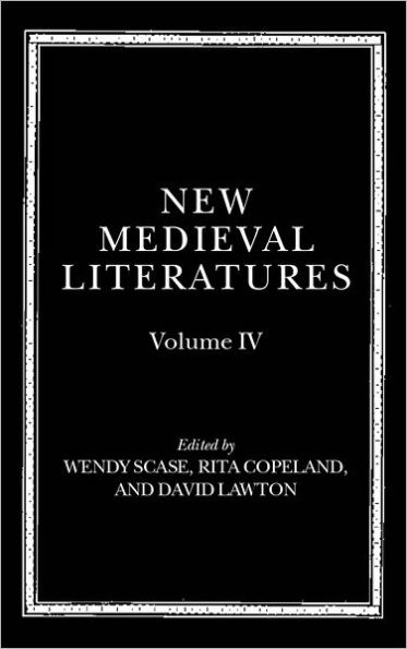 New Medieval Literatures: Volume IV