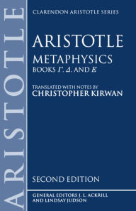 Title: Aristotle: Metaphysics / Edition 2, Author: Aristotle