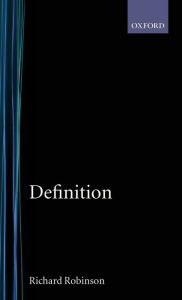 Title: Definition, Author: Richard Robinson