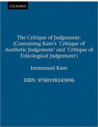 Title: The Critique of Judgement: (containing Kant's 