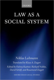 Title: Law as a Social System, Author: Niklas Luhmann