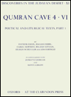 Title: Qumrân Cave 4: Poetical and Liturgical Texts, Author: Esther Eshel