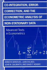 Title: Co-integration, Error Correction, and the Econometric Analysis of Non-Stationary Data, Author: Anindya Banerjee