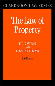 Title: Law of Property / Edition 3, Author: F. H. Lawson