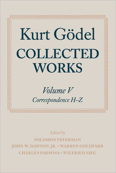 Collected Works: Volume V: Correspondence, H-Z