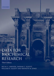 Title: Data for Biochemical Research / Edition 3, Author: Rex M. C. Dawson