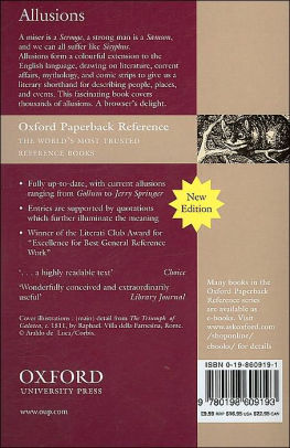 Oxford Dictionary Of Allusions Edition 2paperback - 