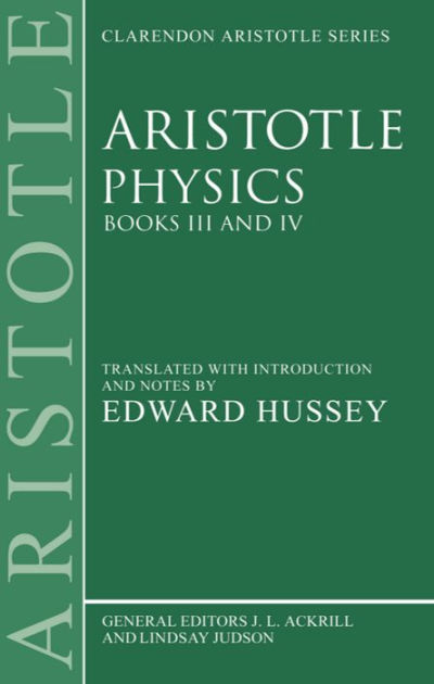 Aristotle's Physics: Books 3 and 4 by Aristotle | 9780198720690 ...