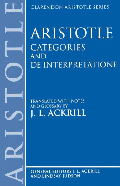 Categories and De Interpretatione / Edition 1