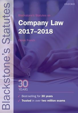 Blackstone's Statutes on Company Law 2017-2018