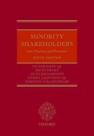 Title: Minority Shareholders / Edition 6, Author: Victor Joffe QC