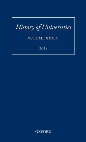 History of Universities: Volume XXXI