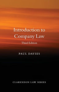 Title: Introduction to Company Law / Edition 3, Author: Paul Davies