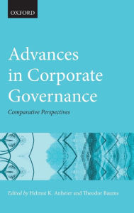 Title: Advances in Corporate Governance: Comparative Perspectives, Author: Helmut K. Anheier