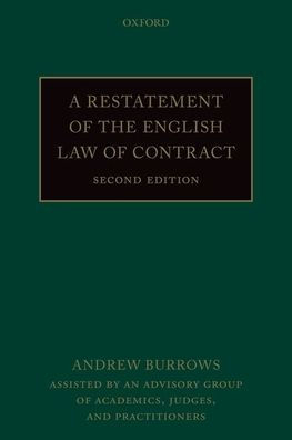 A Restatement of the English Law Contract