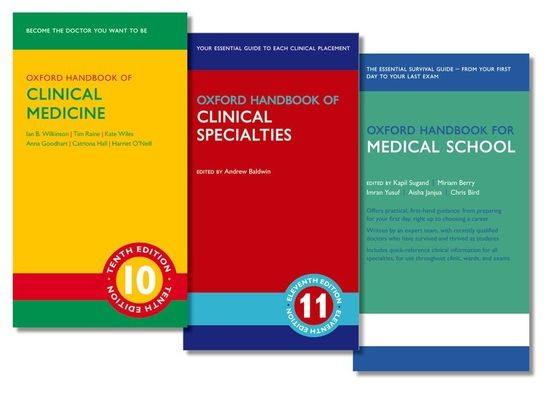 Oxford Handbook of Clinical Medicine, Oxford Handbook of Clinical Specialties, and Oxford Handbook for Medical School Pack