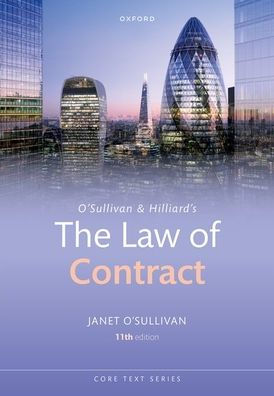 Osullivan & Hilliards the Law of Contract 11E Paperback