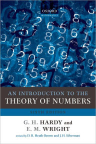 Title: An Introduction to the Theory of Numbers / Edition 6, Author: G. H. Hardy