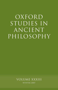 Title: Oxford Studies in Ancient Philosophy, Author: David Sedley