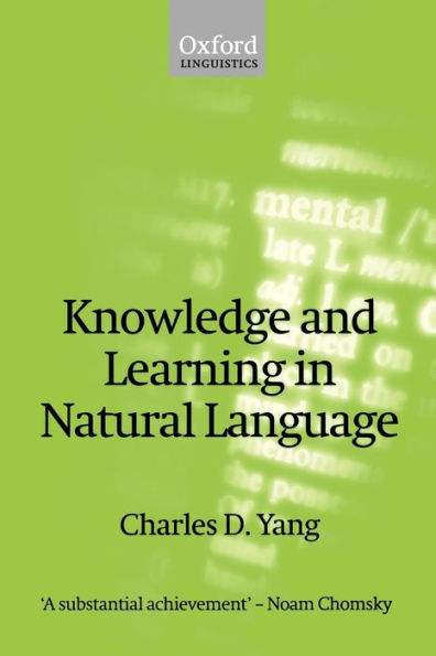 Knowledge and Learning Natural Language